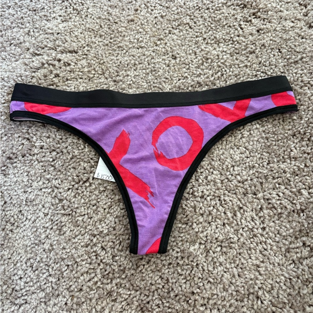 MeUndies Purple Women’s Panties with XO Red Accents